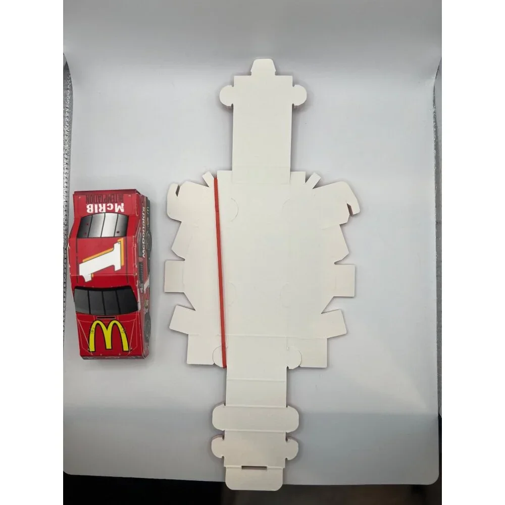 McDonald’s 2012 Promotional McRib Cardboard Build Your Own Race Car Lot of 9 New